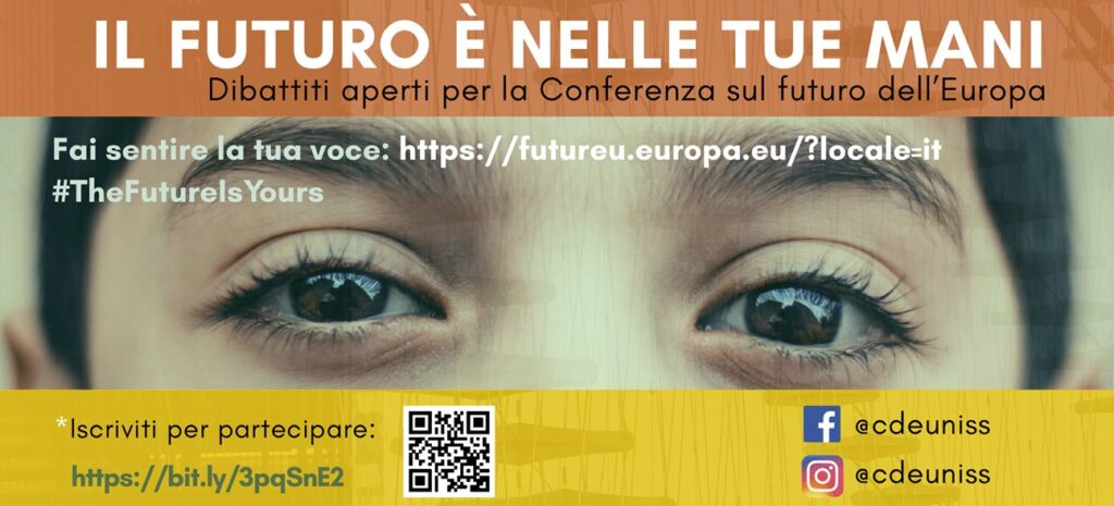 Conferenza sul Futuro dell’Europa: due dibattiti con le università.