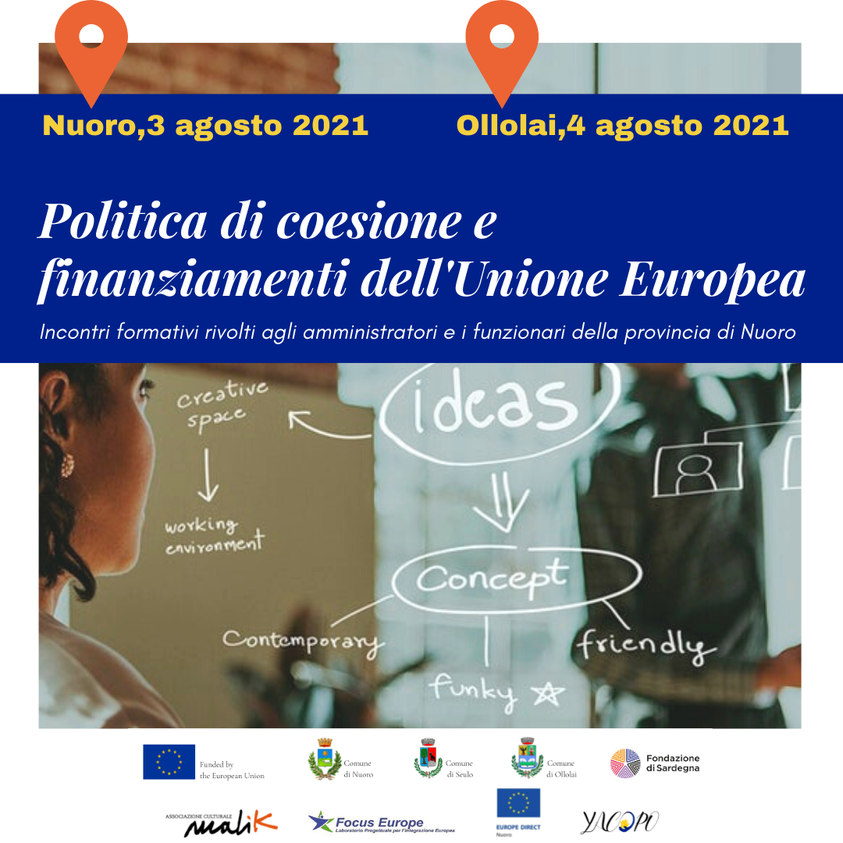Politica di coesione e finanziamenti dell’Unione europea – Incontri formativi per il progetto Yacopo