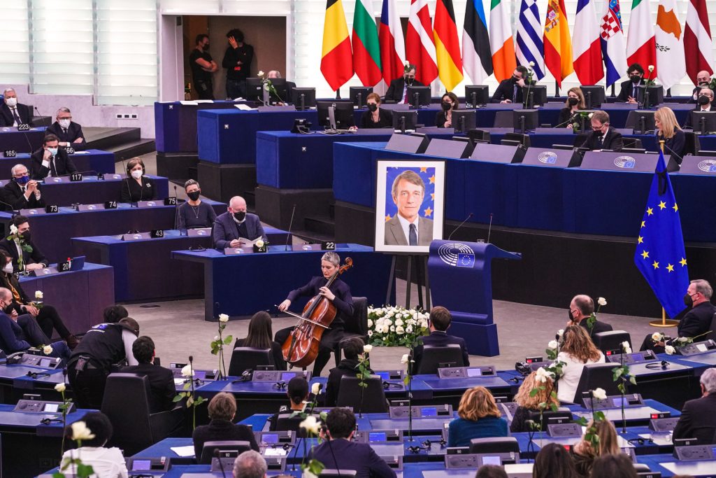 Plenaria del Parlamento europeo: l’omaggio a David Sassoli.