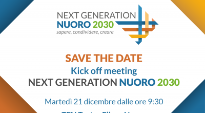 kick off meeting Next Generation Nuoro 2030 – Martedì 21 dicembre, ore 09:30